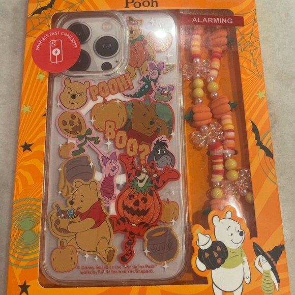 Disney Accessories - Disney BOO TO POOH IPHONE 16 PRO MAX CASE W JEWELED STRAP! New